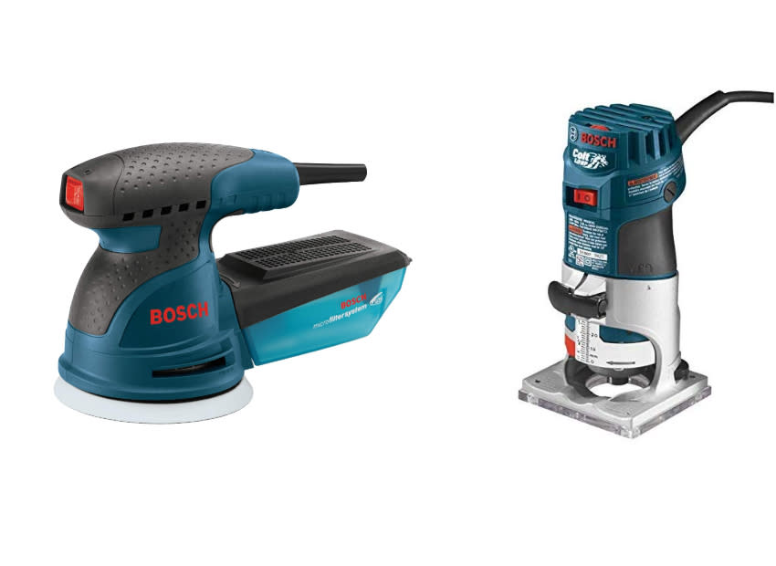 Bosch Colt 1-Horsepower 5.6 Amp Electronic Variable-Speed Palm Router (PR20EVS) with Orbital Sander