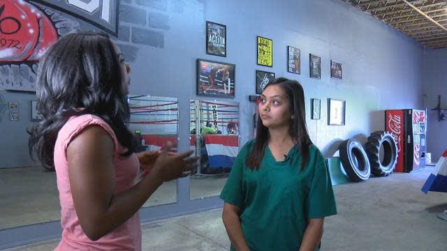 Zoe Castillo, 9, learned confidence in a self-defense class after being bullied at school.