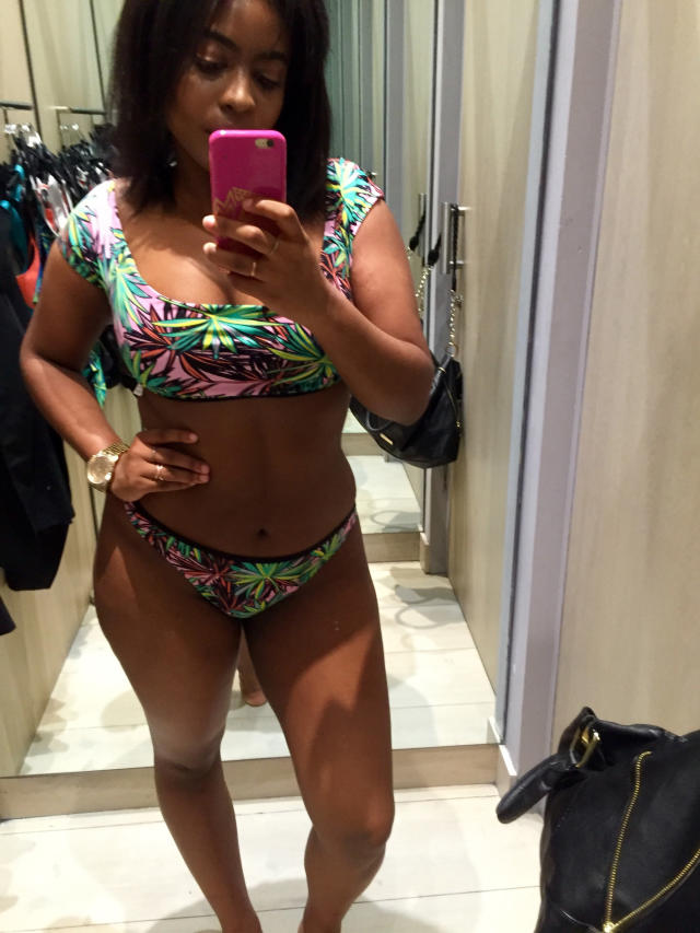 Here's What Happened When I Tried On Kendall and Kylie's New Swimwear Line