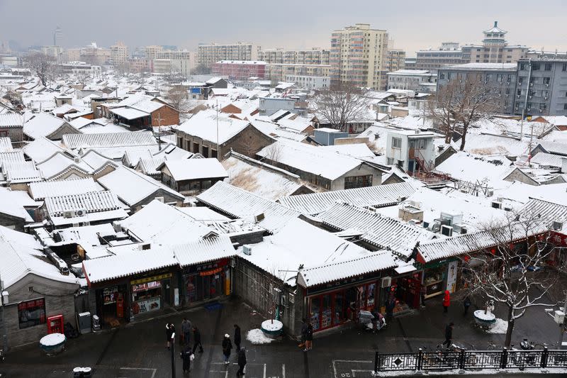 Snowy day in Beijing