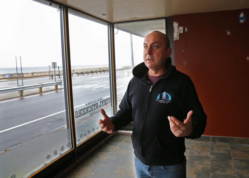 At the former Jumpin’ Jack’s Java location on Hampton Beach, Coskun Yazgan reveals his plans for his second Blue Harbor Coffee outlet.