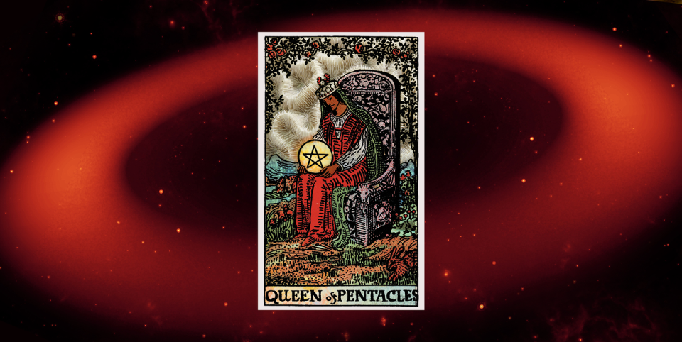 queen of pentacles tarot card