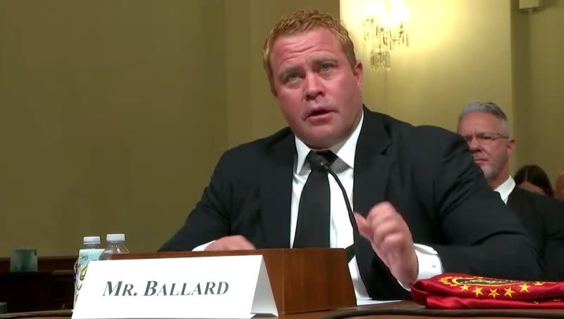 Tim Ballard, founder of Operation Underground Railroad, testifies before the House Homeland Security Committee in Washington on Sept. 13, 2023.