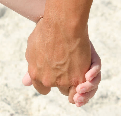 hand holding