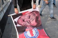 Protest against France in Istanbul