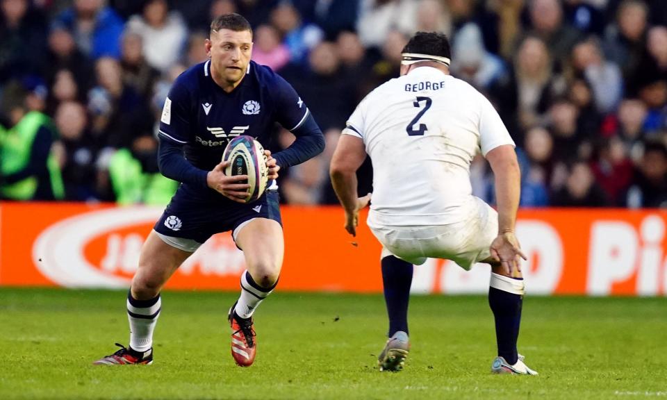 <span>Finn Russell’s demeanour and outlook played a significant part in Scotland’s victory against England.</span><span>Photograph: Jane Barlow/PA</span>