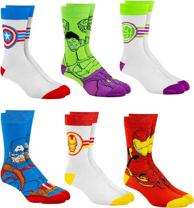 Marvel Legends Socks (6-pack)