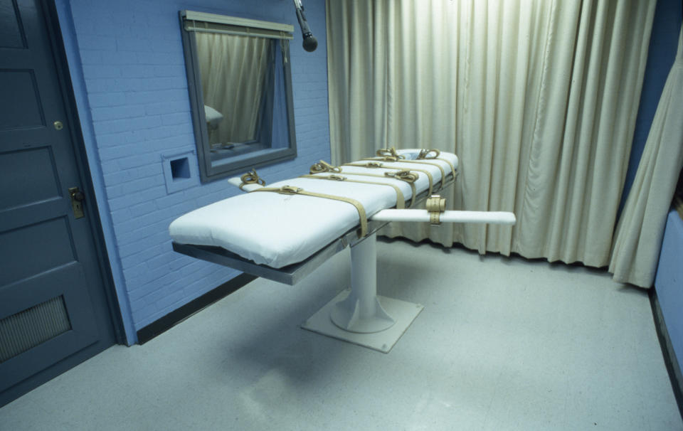 A death chamber in Huntsville, Texas 