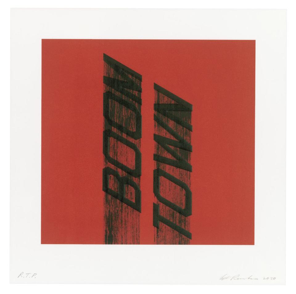 1) Ed Ruscha, "Boom Town"