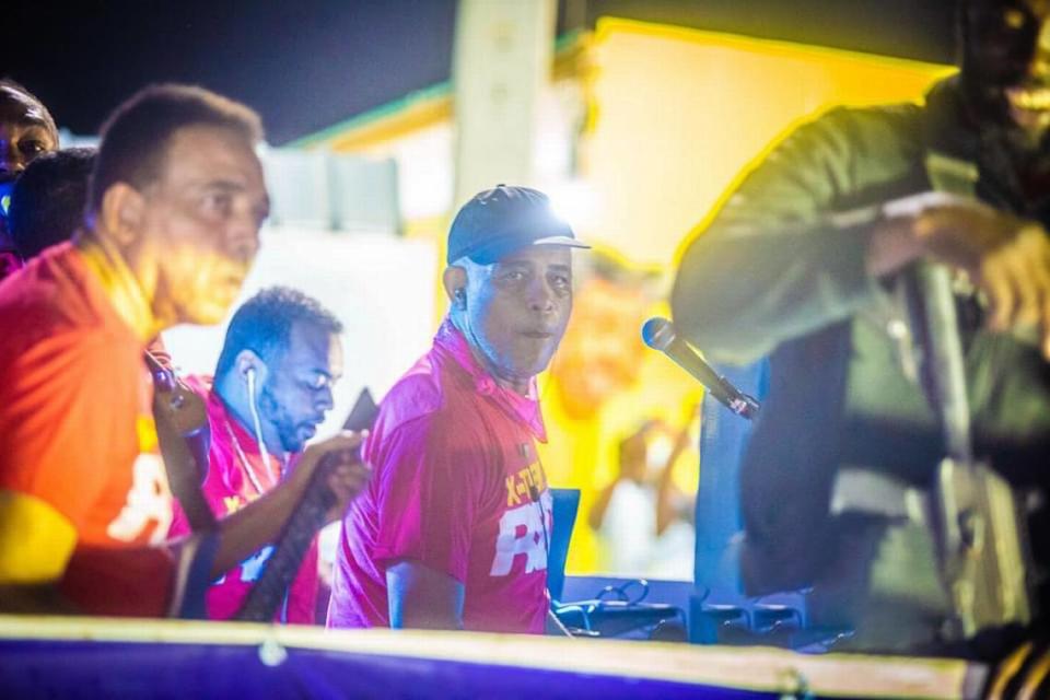 Former Haiti President Michel “Sweet Micky” Martelly performs at Haiti’s National Carnival in Port-de-Paix.