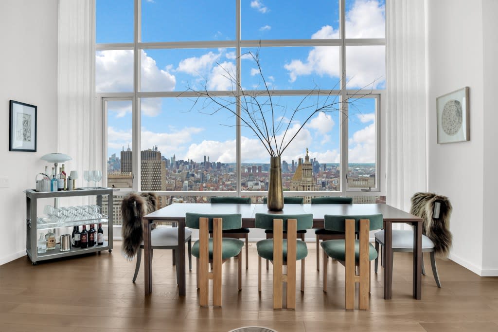 A dining area to take in the city skyline. Tina Gallo
