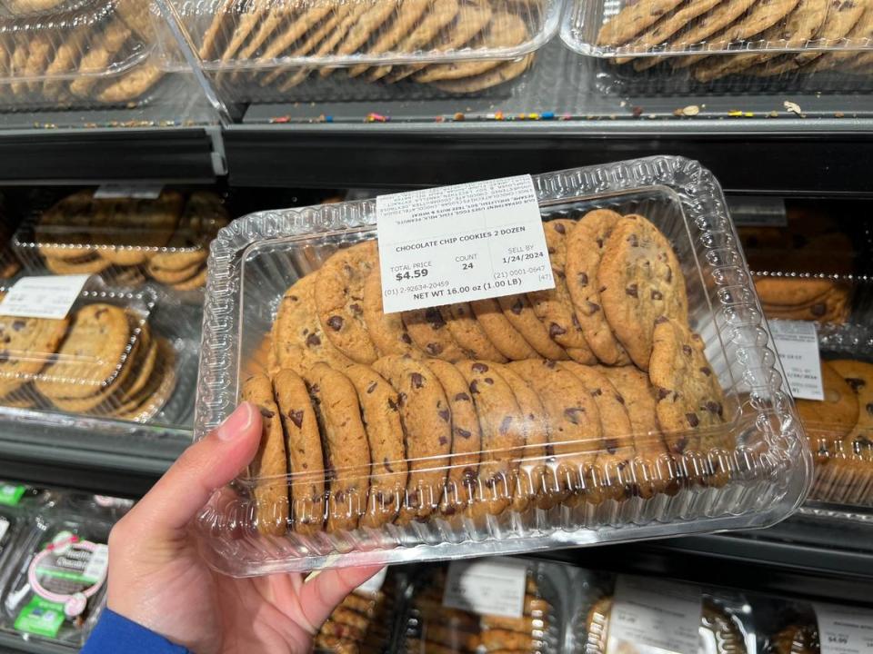 A 24-pack of chocolate chip cookies from the Publix bakery.