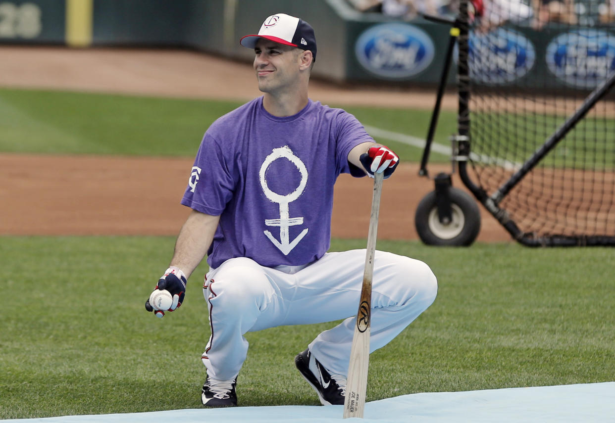 Anyone who liked the Twins’ special Prince t-shirts in 2017 is in luck, because the team will be selling special co-branded Prince merchandise at Target Field year-round. (AP Photo)