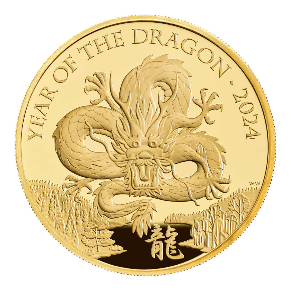 The Royal mint reveals new Year of Dragon coin. Photo: The Royal Mint