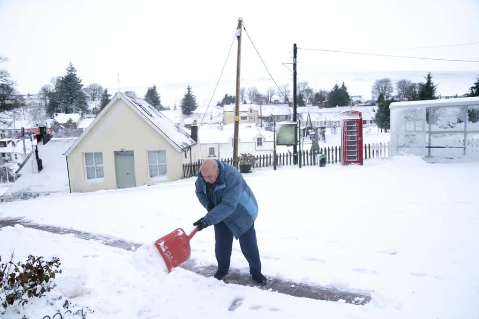 Parts of the north of England have joined southern Scotland in preparing for blizzard-like conditions on Boxing Day as the white Christmas continues (PA) (PA Wire)