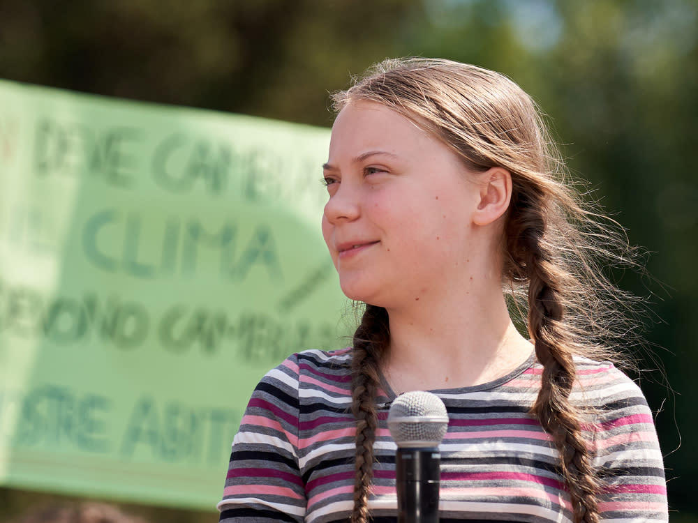 Umweltbewusster leben: Die schwedische Klimaaktivistin Greta Thunberg macht es vor (Bild: Daniele COSSU/Shutterstock.com)