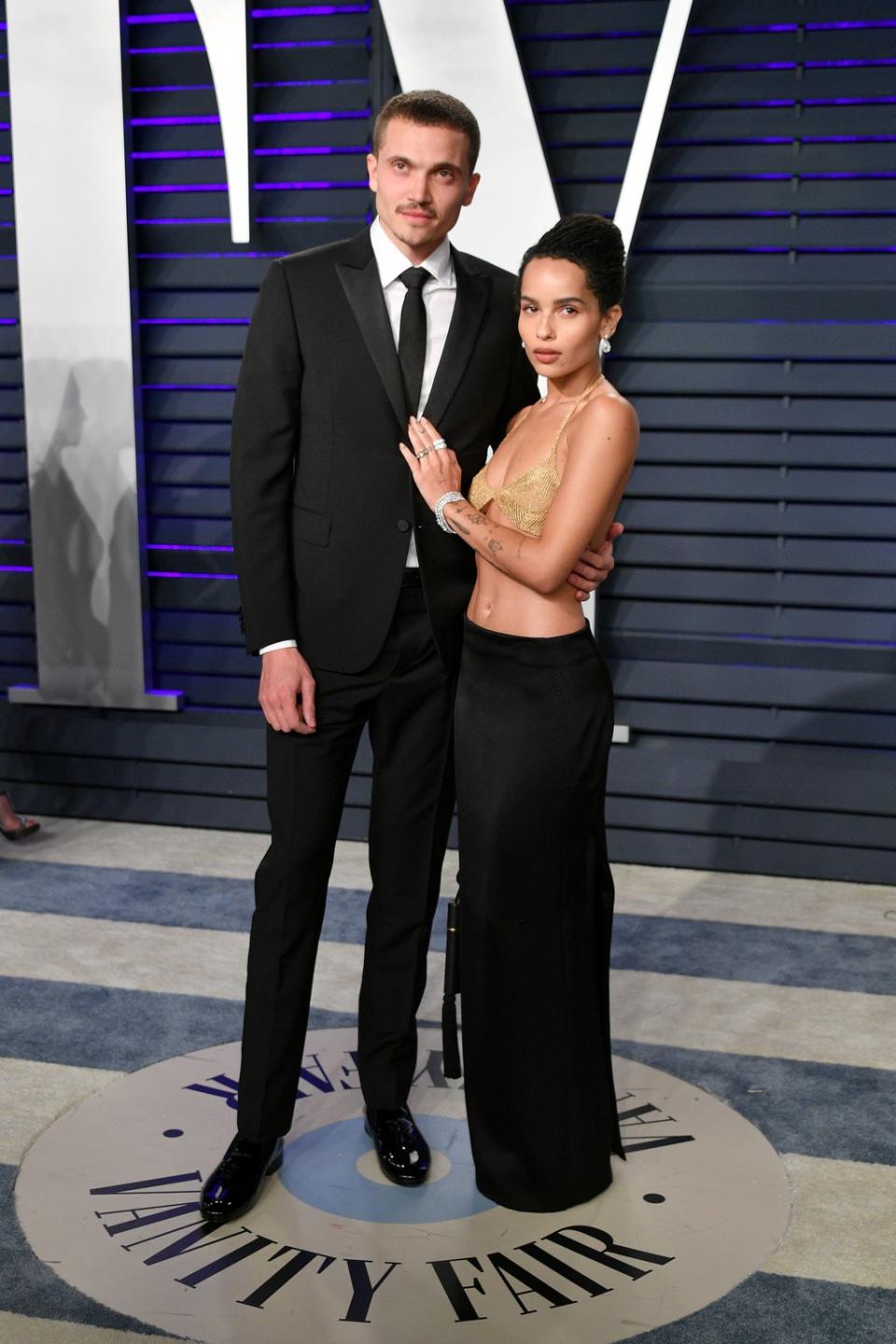 Karl Glusman and Zoe Kravitz (Getty Images)