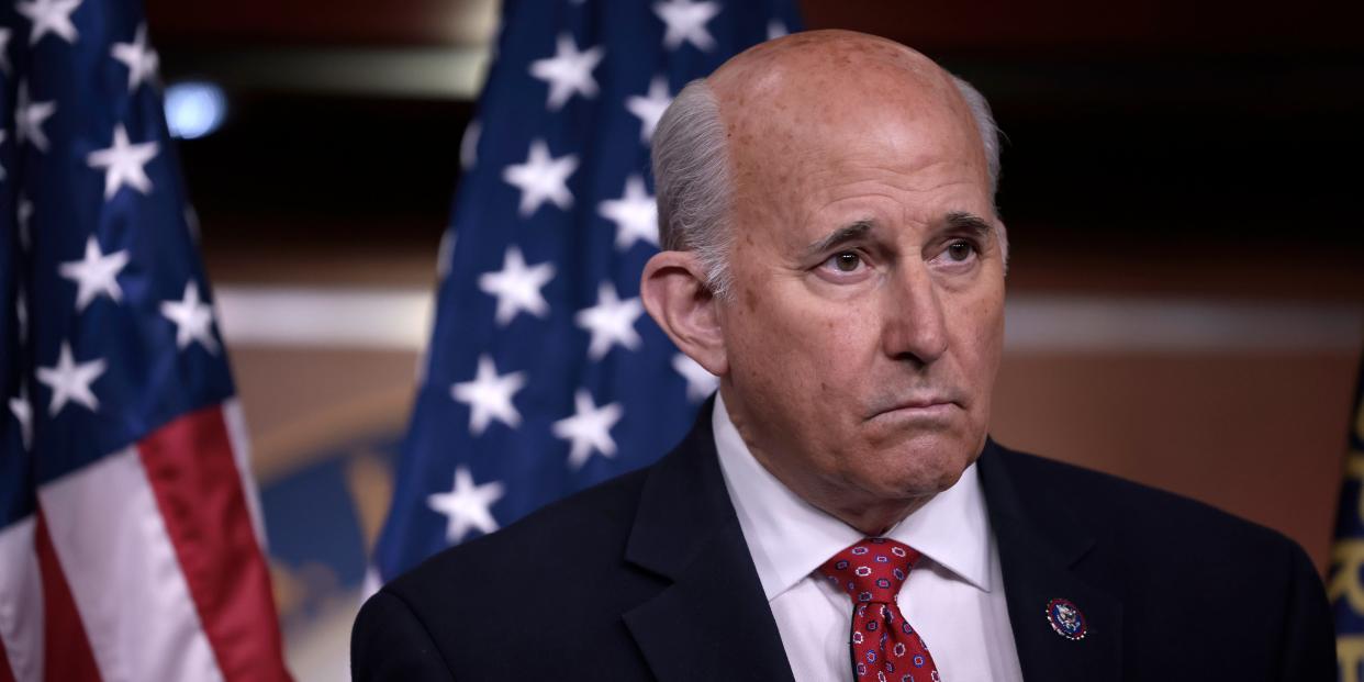 U.S. Rep. Louie Gohmert, R-Texas, listens during a news conference at the Capitol Building on December 07, 2021 in Washington, DC.