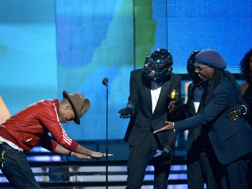 Pharrell hat Daft Punk Grammys bow down