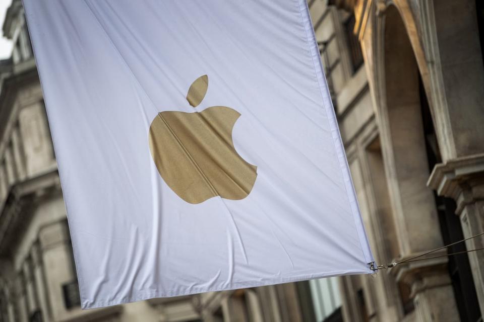 Apple shares closed 1% lower in after-hours trading on Wall Street  (PA Archive)