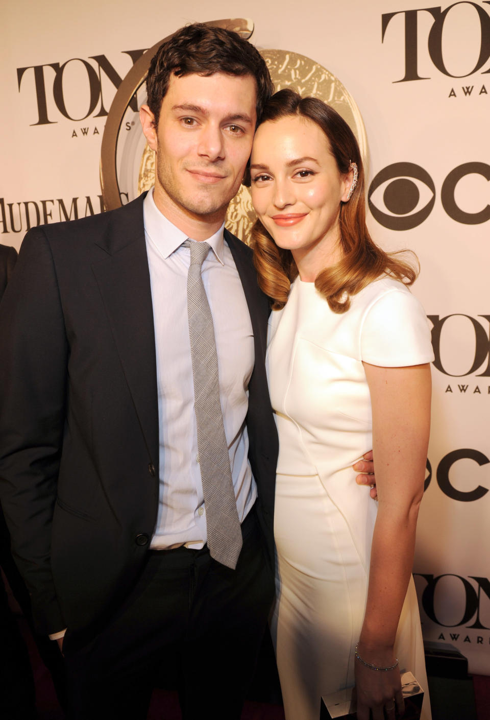 Leighton Meester and Adam Brody attend the 68th Annual Tony Awards  at Radio City Music Hall on June 8, 2014 in New York City.