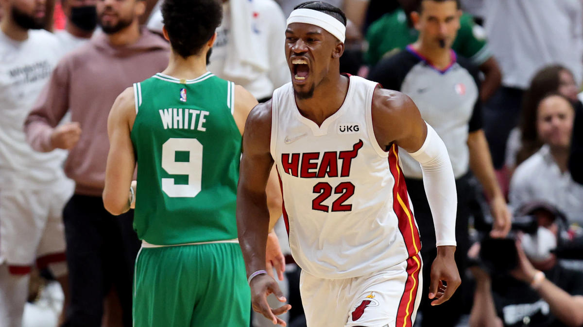 Miami reacted in time to open the series against Boston with a victory