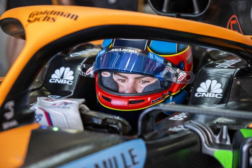 Colton Herta tested McLaren F1's 2021 car this week on the Portimao circuit in Portugal as part of McLaren's 'testing of a previous car' program.