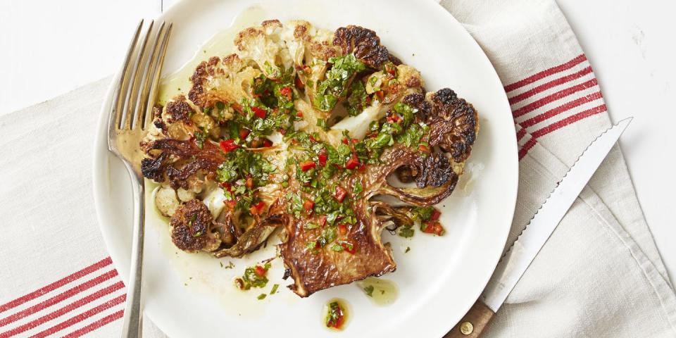 Chimichurri Cauliflower "Steaks"