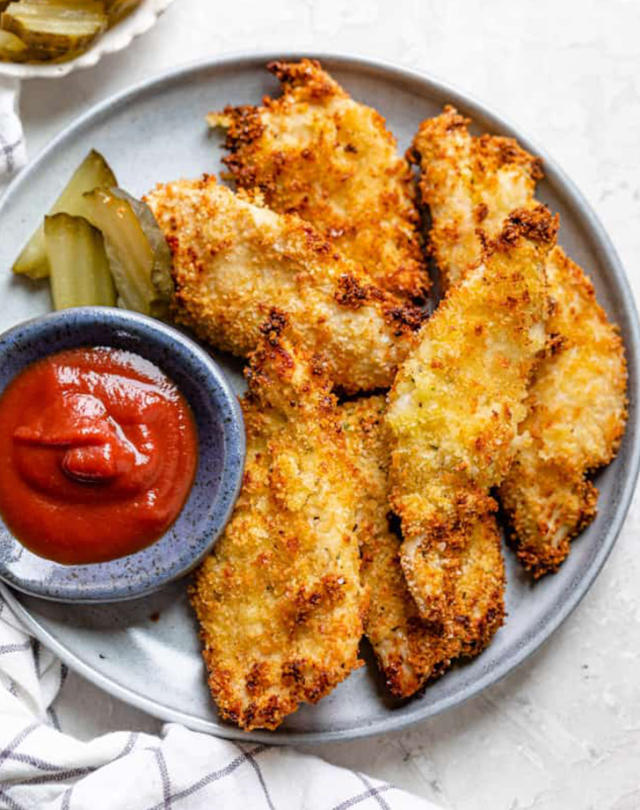 Almond Crusted Chicken {Oven-Baked} - FeelGoodFoodie