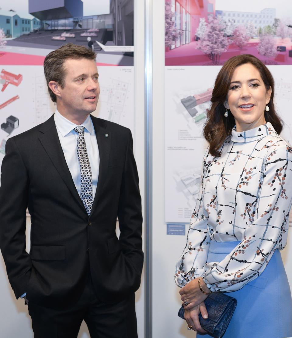 Denmark's Crown princess Mary and Crown prince Frederik attend the creative industries event 