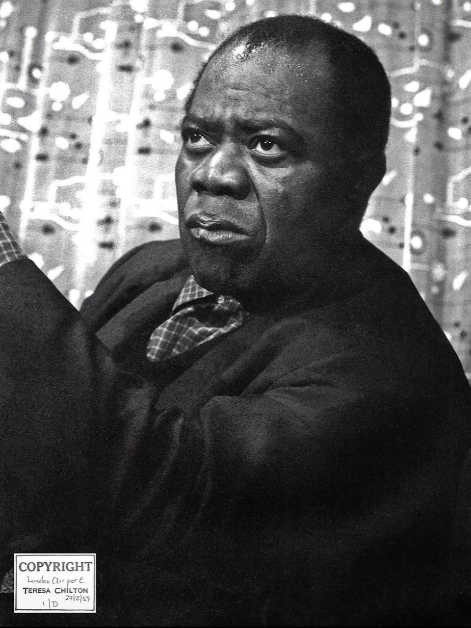 Louis Armstrong in London, 1956 (Teresa Chilton)