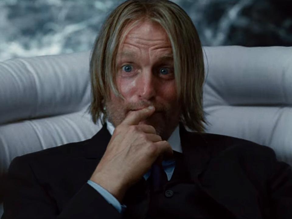 Woody Harrelson as Haymitch in "The Hunger Games."