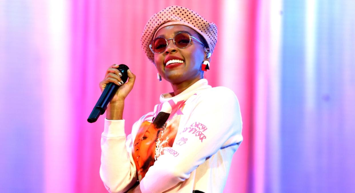 Janelle Monae performs during the 2019 Coachella Festival (Getty)