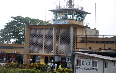 A general view shows the passenger terminal at the airport in Mbandaka, Democratic Republic of Congo May 19, 2018. REUTERS/Kenny Katombe