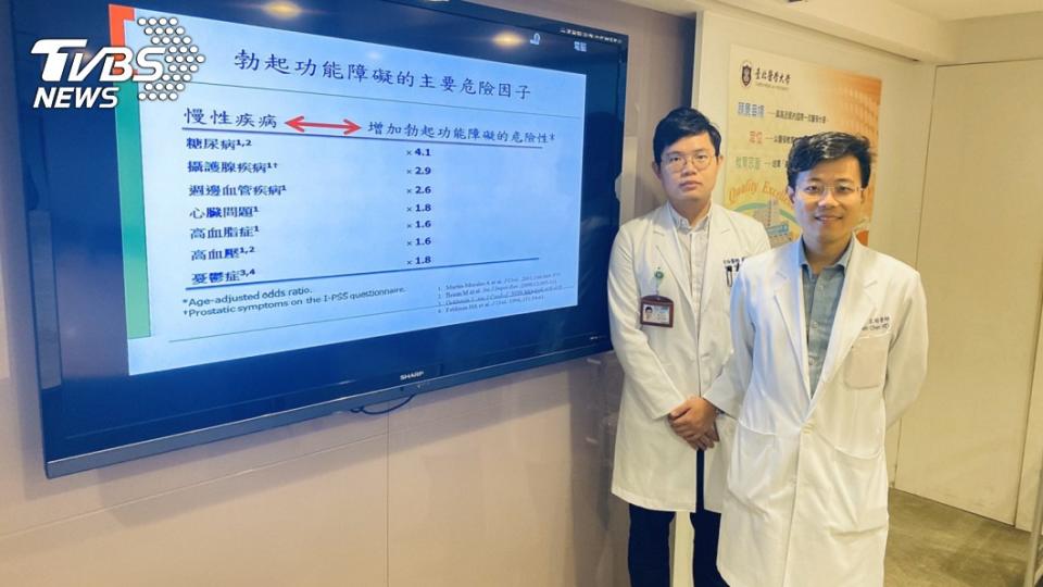 勃起障礙可能潛藏6種健康危機。（圖／北醫附醫提供）