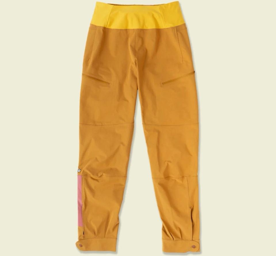 Curiouse Creatures Apparel Sundog Pants orange and yelllow