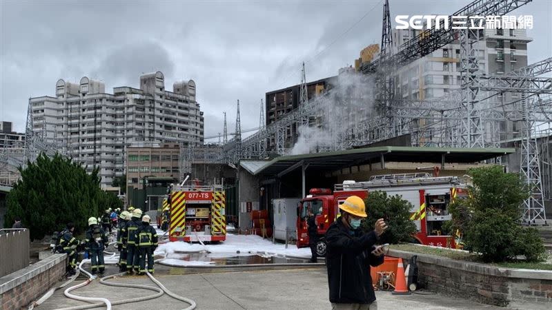 外界謠傳萬隆變電所下方藏有1萬升油庫，台電澄清「無此事」。（圖／翻攝畫面）