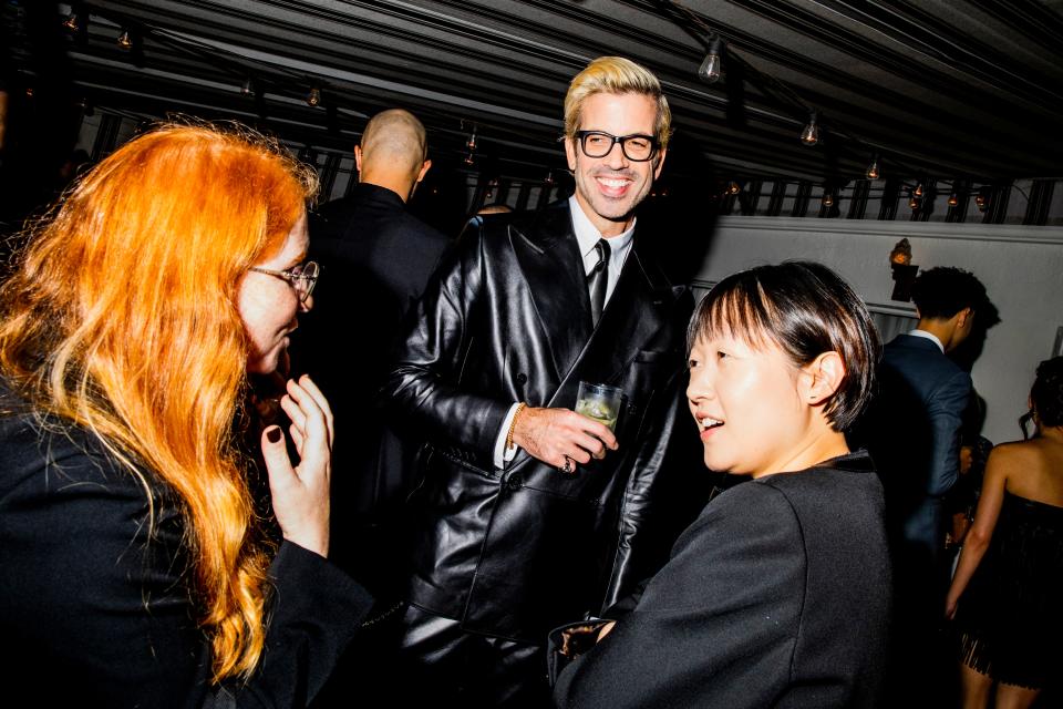 GQ's Roxanne Behr, Will Welch, and Celine Song