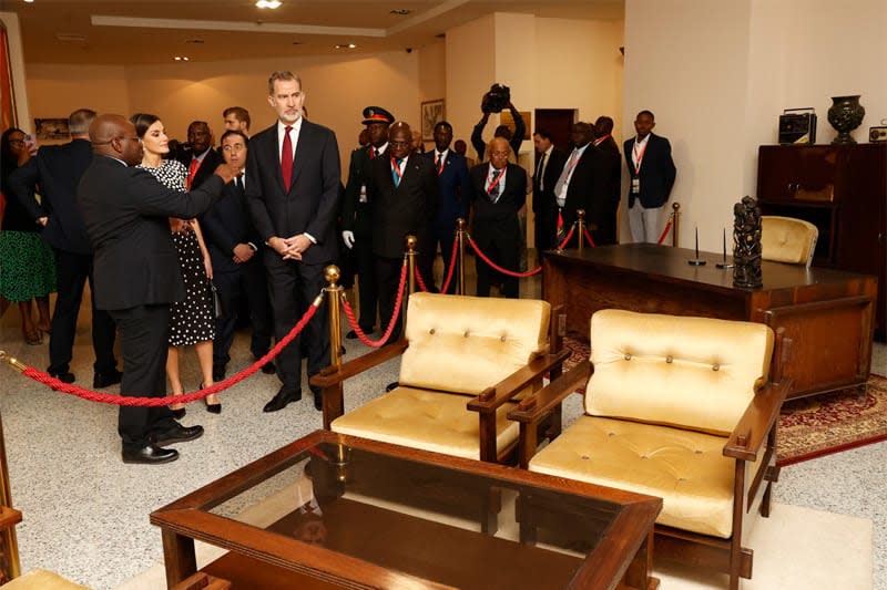 Los reyes Felipe y Letizia en Angola