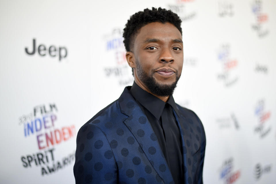 Actor Chadwick Boseman in 2018. / Credit: Kevin Mazur / Getty Images