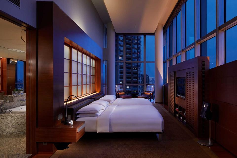 A suite at the Grand Hyatt Tokyo, voted one of the best hotels in Tokyo