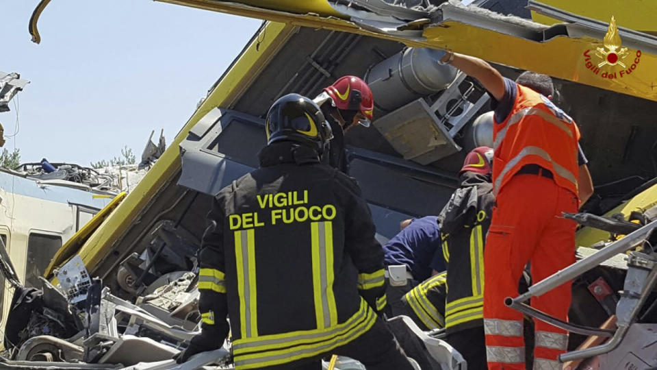 Deadly train collision in southern Italy