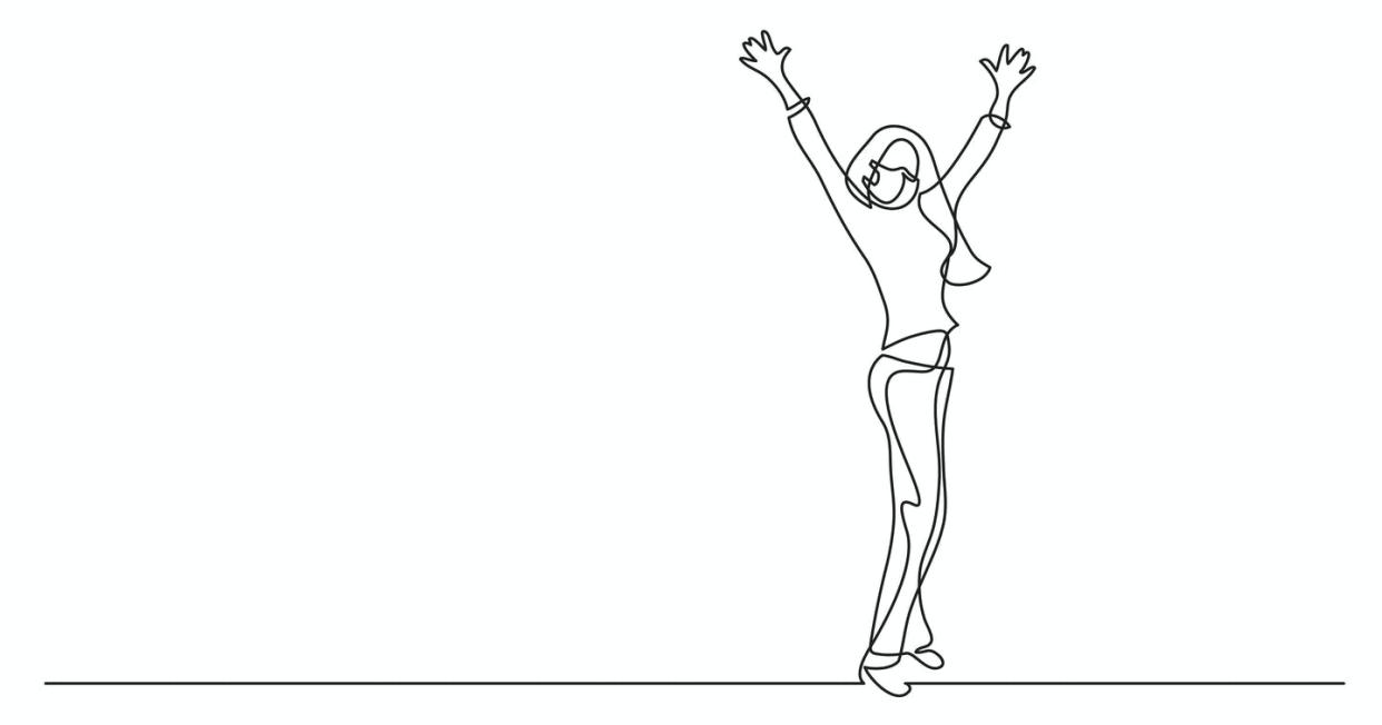   <span class="attribution"><a class="link " href="https://www.shutterstock.com/es/image-vector/continuous-line-drawing-happy-standing-woman-1908390328" rel="nofollow noopener" target="_blank" data-ylk="slk:Shutterstock / OneLineStock.com;elm:context_link;itc:0;sec:content-canvas">Shutterstock / OneLineStock.com</a></span>