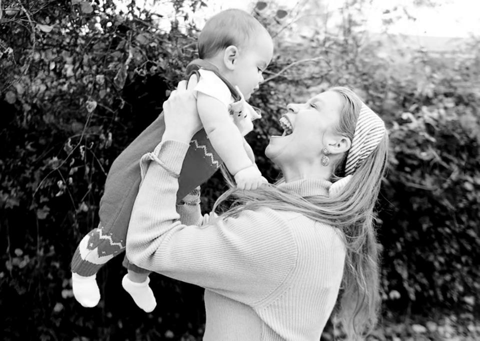 Michelle and Michael Marcotte’s during their first Christmas together.