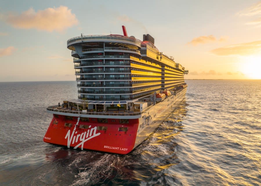Virgin Voyages' Brilliant Lady cruise ship is seen in this undated promotional image. (Virgin Voyages)