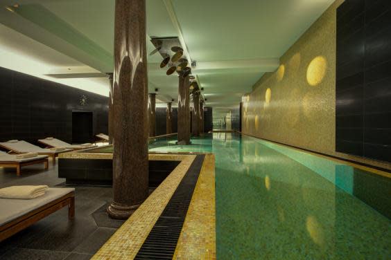 After pounding pavements, relax in the extensive spa at Hotel de Rome (Hotel de Rome)