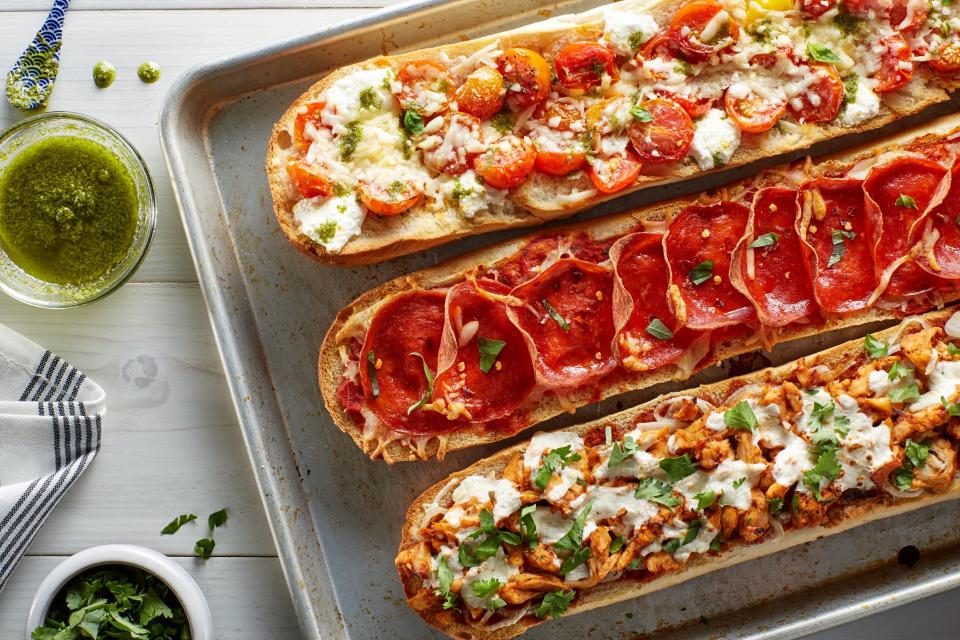 <h1 class="title">French Bread Pizza Inset</h1><cite class="credit">Photo by Chelsea Kyle, Food Styling by Katherine Sacks.</cite>