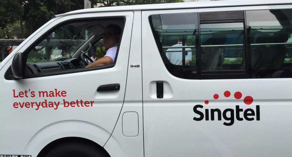 singtel van