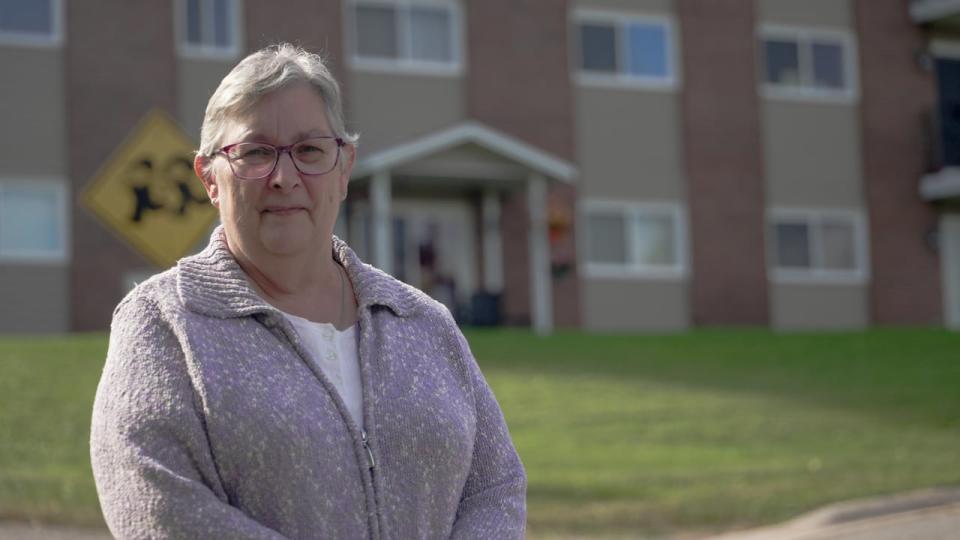 Linda Patterson has lived in her Oromocto apartment building since 1990. She obtained a three year phase-in of a $150 rent increase under new provincial rules but says many others in the building did not apply. 