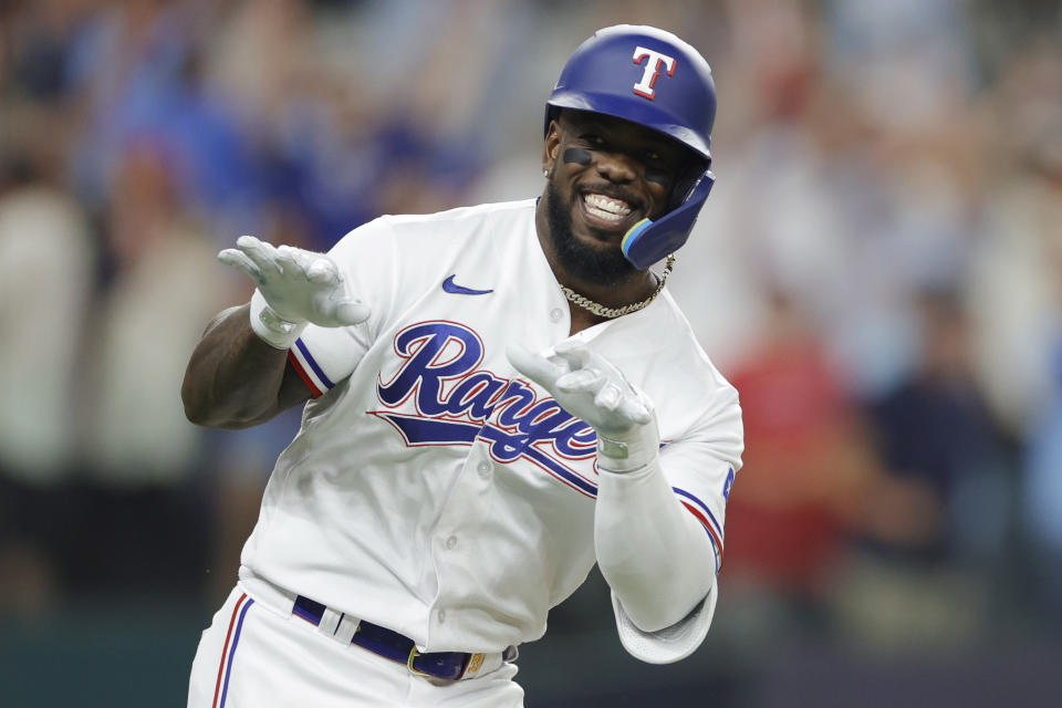 Adolis García and the Rangers knocked off the top-seeded Orioles with a clean sweep to reach the ALCS.